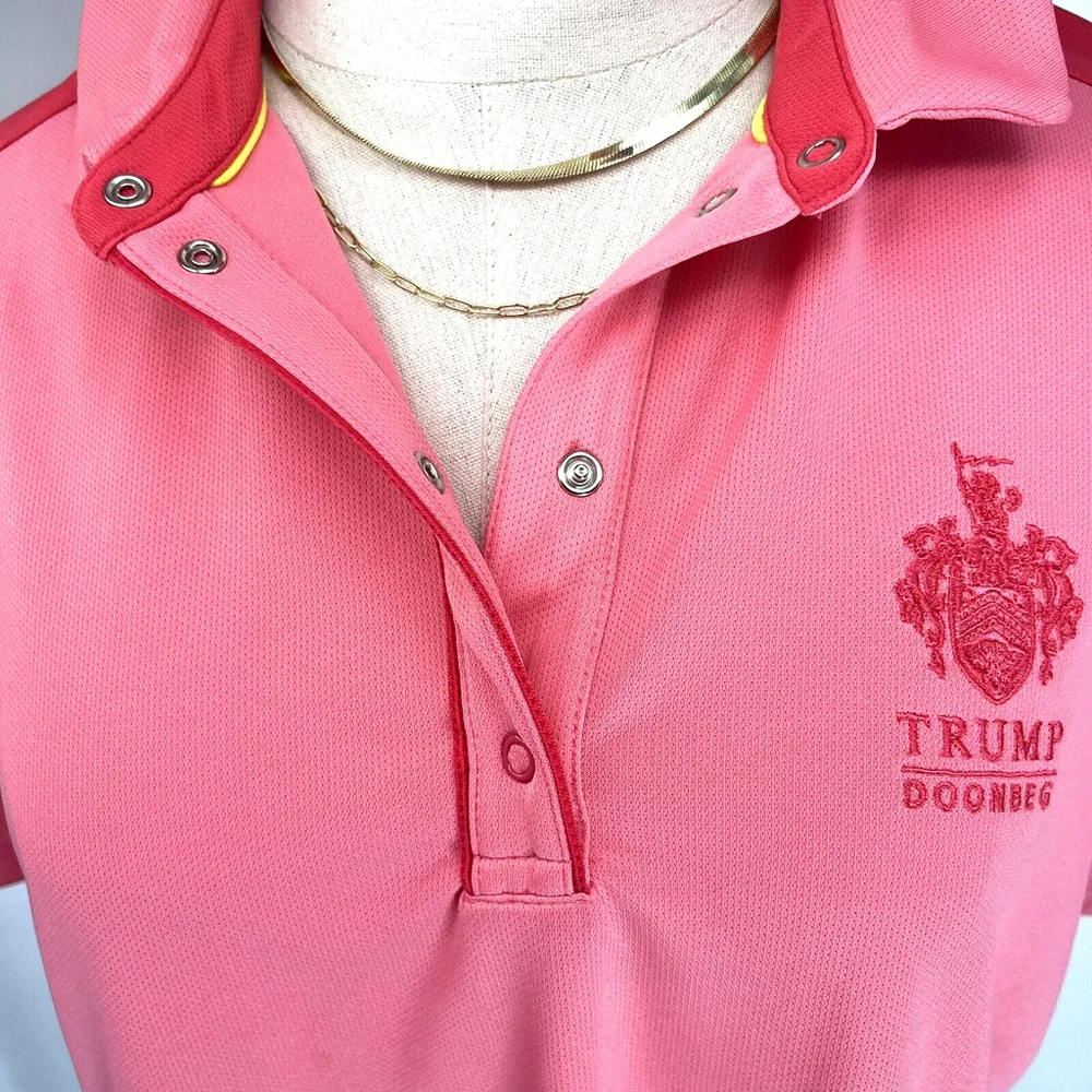 New Galvin Green Womens Trump Pink‎ Golf Polo Shirt XL Doonbeg Megan